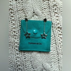 Tiffany & Co. Star Lavalier Star Dangling Earrings, silver